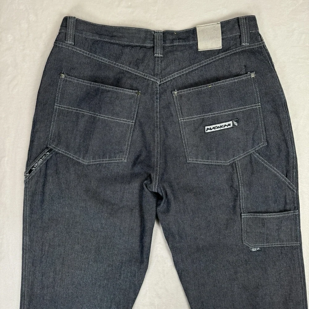 Vintage Headz Up Baggy Carpenter Jeans Size 40 39 Hip‎ Hop Streetwear 90s Y2K